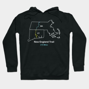 New England Trail, Route Map Design Hoodie